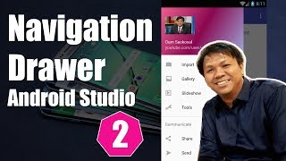 Best Navigation Drawer Tutorial on Android Part 2 [upl. by Xymenes]