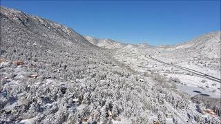 Cascade Colorado Post Snow Drone Footage Epic [upl. by Roter]