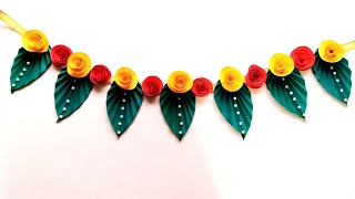 Diy Door toranDoor Hanging Idea  Toran Making Idea How to make flower Toran  Toran for festivals [upl. by Eliathan]