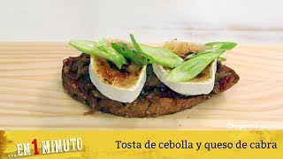 Receta de Tosta de cebolla y queso de cabra [upl. by Atnim112]