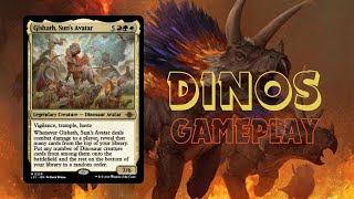 Gishath Dinosaurs EDH Gameplay [upl. by Sivram]