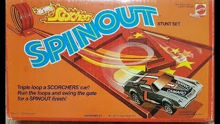 vintage Hot Wheels Scorchers car stunt set triple loop spinout pad [upl. by Llenor]