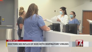 NC doctors see sharp increase of children with respiratory illnesses [upl. by Akerdna]