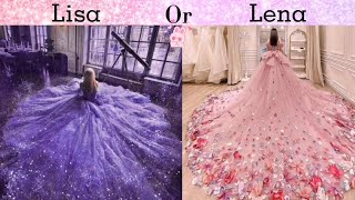 LISA OR LENA 🌷✨┆PURPLE VS PINK EDITION 💜💗┆darshinyy15 [upl. by Susy]