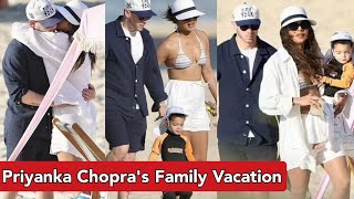 Priyanka Chopra and Nick Jonas Enjoy Beach Day With Daughter Malti At Gold Coast [upl. by Bohlin234]