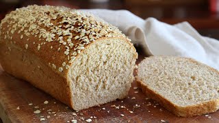 PAN INTEGRAL con AVENA y MIEL  Pan de Molde Casero  CUKit [upl. by Araj]