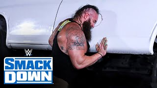 Braun Strowman flips over van with The Miz amp John Morrison inside SmackDown June 5 2020 [upl. by Presber253]