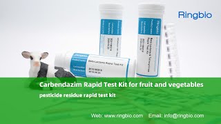 Carbendazim Rapid Test Kit for fruit and vegetables testing  Pesticide Residue Test Kit [upl. by Pangaro]