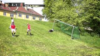 Golden Goal  Skråningsfotball  Playing footballsoccer in a hill wEng subs [upl. by Kristopher]