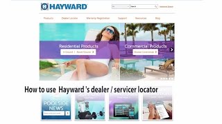 How To Use Haywards Dealer Locator [upl. by Anniahs]