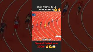 Usain bolt fasted second ever 200m World record😱 🔥💪shorts running army youtubeshorts viral [upl. by Malilliw811]