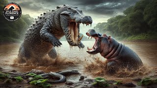 Crocodile vs Hippopotamus The Ultimate Battle for Survival [upl. by Herzog]