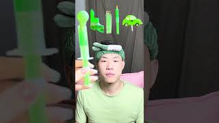 🥝🧃💚🎧ASMR Greenthemed Mukbang  Perfect for Sleepimmersive asmr asmrsounds funny [upl. by Eiuqram]