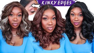 👀MUST WATCH🚨 Sensationnel Kinky Edge Kinky Body Wave 18” Curls Kinks amp Co  ALL 3 COLORS DIFFERENT [upl. by Ynittirb]