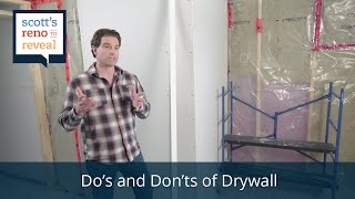 Drywall Installation Dos amp Donts [upl. by Ecinue164]