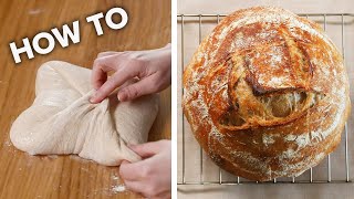 How To Make Sourdough For Beginners • Tasty [upl. by Akimyt925]