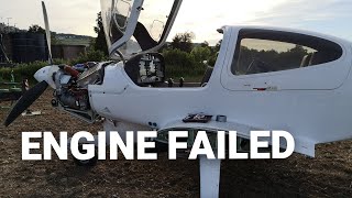 Dad filmed Emergency Landing after Engine Failure  Diamond DA40 NG [upl. by Quinby259]