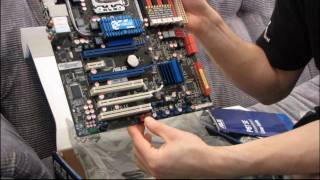 ASUS P6T SE X58 Core i7 LGA1366 DDR3 Motherboard Unboxing amp First Look Linus Tech Tips [upl. by Viv]