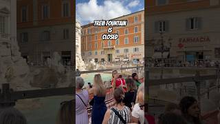 TREVI FOUNTAIN is CLOSED  You Won’t believe why [upl. by Eaj577]