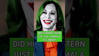 Howard Stern calls Kamala Harris the Joker 🤡 howardstern kamalaharris [upl. by Nanny535]