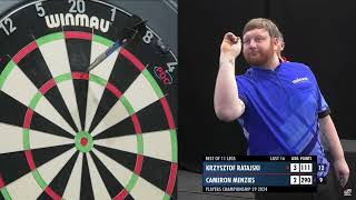 Darts 2024 Players Championship 29 Last 16 Menzies v Ratajski Highlights [upl. by Ayirp824]