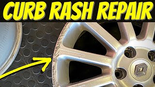 How To Repair Curb Rash on Alloy Wheels at HOME [upl. by Richmal]