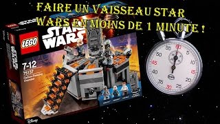 FABRIQUER DUN VAISSEAU STAR WARS LEGO EN MOINS DE UNE MINUTE [upl. by Dedric]