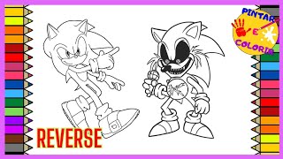 SONIC e SONIC EXE  soniccoloringpages sonicexe [upl. by Ahsiekin]