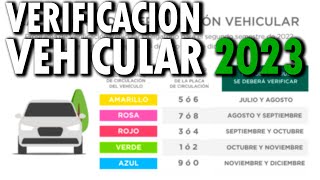 VERIFICACIÓN 2023 EN CDMX Costos y todos los DETALLES [upl. by Julieta]