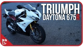 2017 Triumph Daytona 675R  First Ride [upl. by Shanahan]