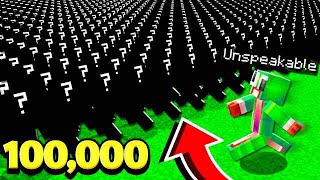 UNSPEAKABLE VS 100000 MINECRAFT [upl. by Orran]