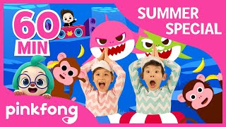 Baby Shark Dance and more  Summer Songs Special  Compilation  Pinkfong Songs for Children [upl. by Charley]