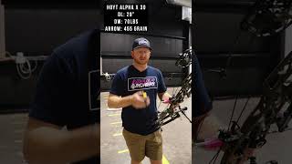 Hoyt Alpha X 30 29quot Draw Length At 70lbs Speed Test [upl. by Alisha]