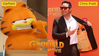 The Garfield Movie 2024 Cast Actors in and Out of Character [upl. by Nehgam]