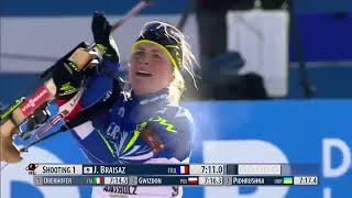 201516 biathlon 75 km donne Anterselva  Podchufarova Wierer Yurlova [upl. by Zurciram]