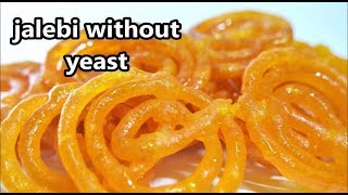 Instant Perfect Crispy Jalebi Without Yeast  How to make jalebi at home [upl. by Tharp]