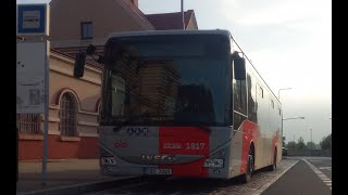 Autobus Iveco Crossway LE LINE 12M Dopravce ÄŚSADPOLKOST evÄŤ1817 na lince 65927 [upl. by Bink]