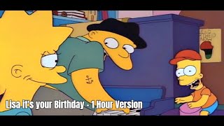 Lisa its your Birthday 1 Hour Version The Simpsons ft Michael Jackson [upl. by Trefor]