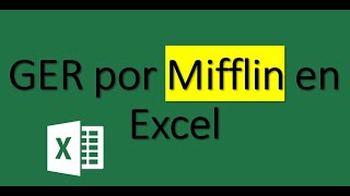 Calculo de GER por Mifflin St Jeor en Excel [upl. by Gargan67]