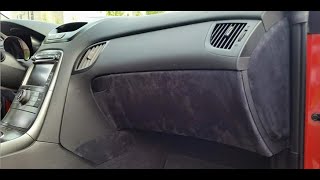 Genesis Coupe Alcantara Interior Trim Install  Lower Dash [upl. by Ramberg]