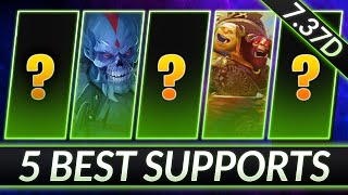 TOP 5 NEW BROKEN Hard Supports in 737d  Best META Pos 5 Heroes  Dota 2 Meta Guide [upl. by Zel]