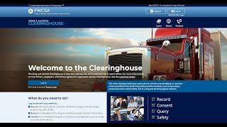 How To Register For FMCSA Clearinghouse As A Driver  Step By Step Training Video  Peopletrail® [upl. by Lyrahc504]