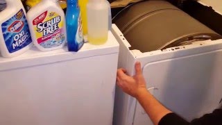 How to clean the lint from below your front dryer vent lint trap [upl. by Eitisahc22]