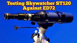 Testing Skywatcher Startravel 120mm Achromatic Refractor Telescope amp SkyWatcher ED72 On Jupiter [upl. by Ronile]