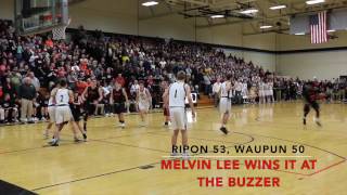 Lees buzzer beater sends Ripon to sectional finals [upl. by Yraek]