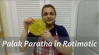 Palak Paratha in Rotimatic [upl. by Aterg]