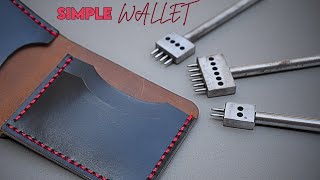 Handmade Leather Wallet  Luxury Craftsmanship leatherwork [upl. by Haelat]