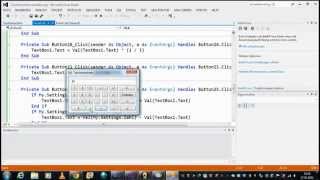 VBTutorial  Einen einfachen Taschenrechner erstellen [upl. by Westberg586]