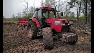 Case IH maxxum 5140 mest onderwerken cultivating [upl. by Yezdnil]