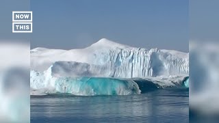 Massive Chunk of Ice Breaks Off Glacier in Greenland Shorts [upl. by Nicky]